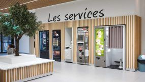 Agencement du mobilier des services de l'Intermarché de Marseille